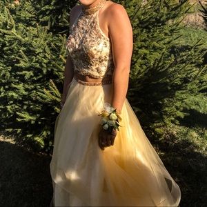 Beautiful Gold Prom Dress